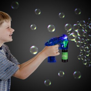 Neon Blue LED Bubble Gun by Windy City Novelties- BUB071EA