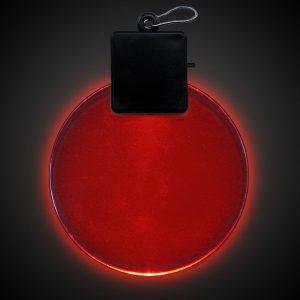 Red LED and Light - Up Round Medallion by Windy City Novelties- JLR334EA