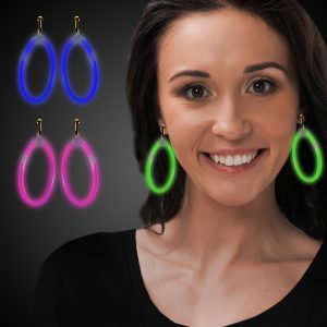 Glow Hoop Earrings by Windy City Novelties- GJE070UN