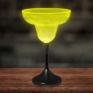 Neon Yellow LED and Light - Up Margarita Glass - 10oz by Windy City Novelties- LIT-LIT787EA