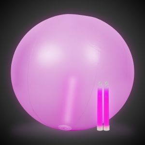 Glow in the Dark Pink 24" Beach Ball by Windy City Novelties- GNO11-GNO115EA