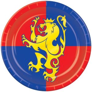 Medieval 9" Plates - 8 Per Unit by Windy City Novelties- PAP5803DPUN