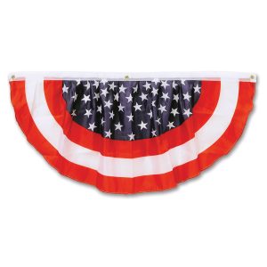 Patriotic 4' Bunting Decoration by Windy City Novelties- DEC54991EA