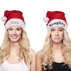 Nice & Naughty Santa Hats by Windy City Novelties- HAT586UN