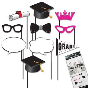 Graduation Photo Booth Prop Kit by Windy City Novelties- DEC294306UN