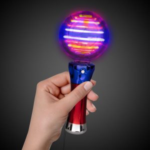 LED Spinner Ball Wand by Windy City Novelties- LIT008EA