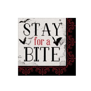 Stay for a Bite Beverage Napkins by Windy City Novelties- PAP0449BUN
