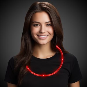 Red LED 27" Necklace by Windy City Novelties- LIT41-LIT415EA