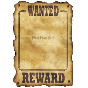 Wanted Reward Photo Holder by Windy City Novelties- DEC54330EA