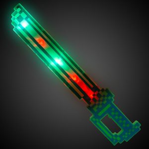 LED Green Mosaic Pixel Sword by Windy City Novelties- WEA097EA