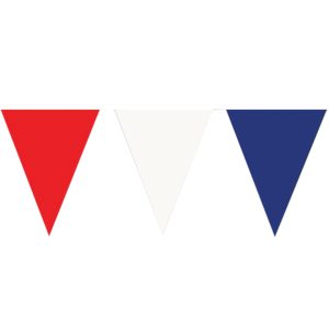 Red, White & Blue 30' Pennant Banner by Windy City Novelties- DEC507022EA