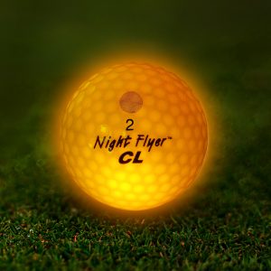 Night Flyer LED Yellow Constant-On Golf Ball by Windy City Novelties- CLNFBULK.Y