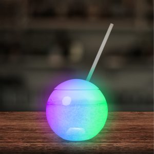 LED 20 oz. Tumbler Ball Cup with Straw by Windy City Novelties- LIT859EA