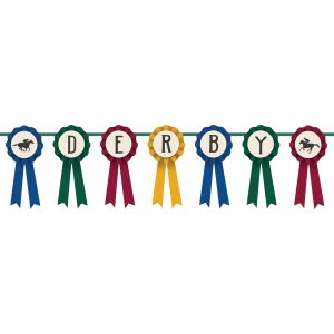 Derby Day Award Ribbon Garland by Windy City Novelties- DEC220581EA