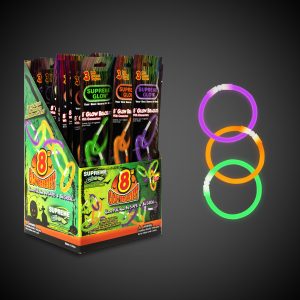 Halloween Glow Bracelets Retail Counter Display by Windy City Novelties- RCG303UN