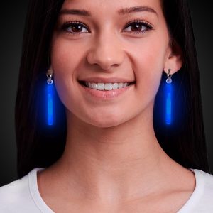 Blue Glow Clip-On Earrings by Windy City Novelties- GJE0-GJE011EA
