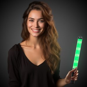 Green LED and Light - Up Patrol Wand by Windy City Novelties- LIT10-LIT103EA