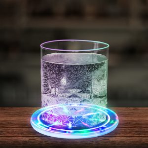 LED Tunnel Drink Coaster by Windy City Novelties- LIT821EA