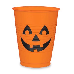 Pumpkin 16 oz. Plastic Cups by Windy City Novelties- PAP420127UN